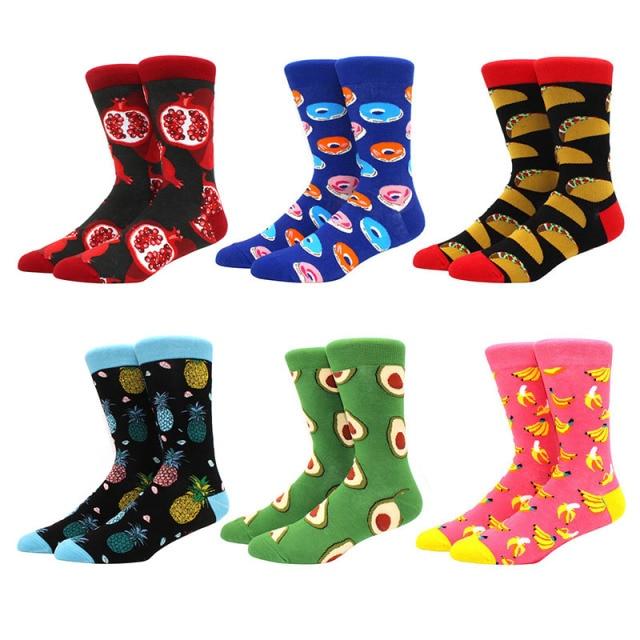 6 pairs Socks Casual Personality Design Streetwear Socks for Women-Socks & Tights-Arimonz-5-Arimonz