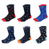 6 pairs Socks Casual Personality Design Streetwear Socks for Women-Socks & Tights-Arimonz-Arimonz