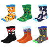 6 pairs Socks Casual Personality Design Streetwear Socks for Women-Socks & Tights-Arimonz-Arimonz