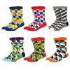 6 pairs Socks Casual Personality Design Streetwear Socks for Women-Socks & Tights-Arimonz-6-Arimonz