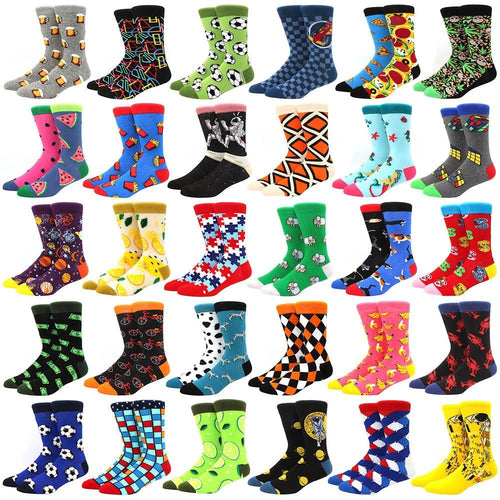 6 pairs Socks Casual Personality Design Streetwear Socks for Women-Socks & Tights-Arimonz-Arimonz