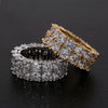 Zircon Stone Gold Silver C Stone Rings for Women Fashion Jewelry Rings