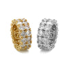 Zircon Stone Gold Silver C Stone Rings for Women Fashion Jewelry Rings
