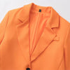 Women Blazers Set Women's Office Suit Coat Vintage Long Sleeve Jacket