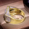 Star Pentagram Ring with Zircon Stone Fashion Jewelry for Women