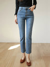 Jeans Women High Waist Streetwear Ankle Length Denim Pants Capris