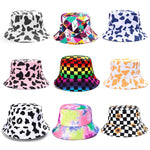 Bucket Hats Women Reversible Summer Print Bucket Hat Travel Hat