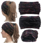 Women Knitted Warm Headwear Casual Head Wrap Wide Hair Accessories