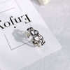 Retro Neutral Multi-layer Smiley Face Wide Ring for Women