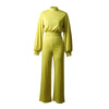 Elegant Rompers Women Long Sleeve Casual Wide Legs Jumpsuits Overalls