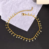Stainless Steel Dangle Anklet for Women Fringe Chain Anklet Jewelry