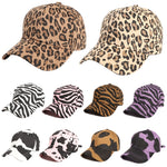 Leopard Print Zebra Print Baseball Animal Print Sun Hat Adjustable Cap
