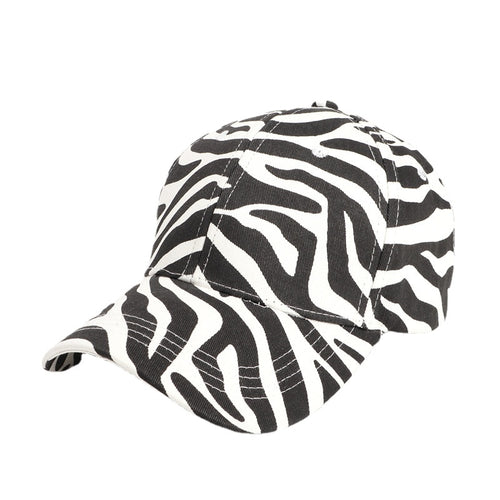 Leopard Print Zebra Print Baseball Animal Print Sun Hat Adjustable Cap