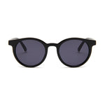 Vintage Black Cat Eye Sunglasses Woman Round Sunglasses