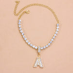 A-Z Initial Baguette Letter Anklet Stainless Steel for Women-Anklets-Arimonz-Arimonz