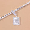 A-Z Initial Baguette Letter Anklet Stainless Steel for Women-Anklets-Arimonz-Arimonz