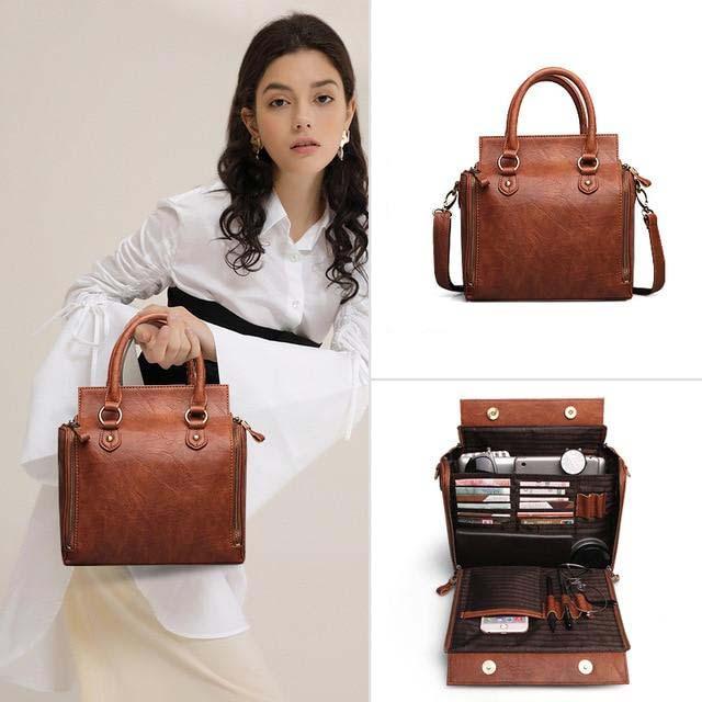 Alexa Multifunctional Crossbody Bag-Handbags-Arimonz-Brown-Arimonz