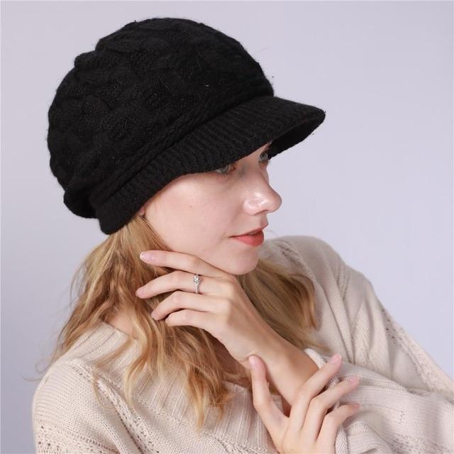 Alexandra Knitted Beanie-Hats-Arimonz-Black-Arimonz