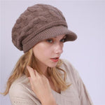 Alexandra Knitted Beanie-Hats-Arimonz-Khaki-Arimonz
