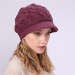 Alexandra Knitted Beanie-Hats-Arimonz-Rose red-Arimonz