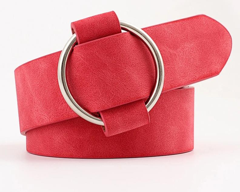 Amara Needle-Free Round Buckle Belt-Belts-Arimonz-Arimonz