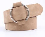 Amara Needle-Free Round Buckle Belt-Belts-Arimonz-Camel-Arimonz