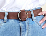 Amara Needle-Free Round Buckle Belt-Belts-Arimonz-Arimonz
