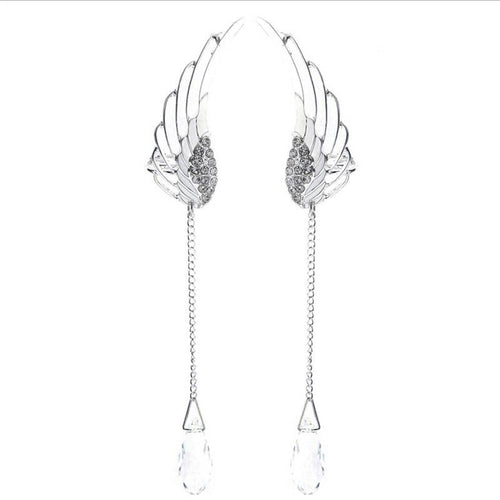 Angel Wing Drop Earrings Drop Dangle Ear Stud For Women-Earrings-Arimonz-Arimonz