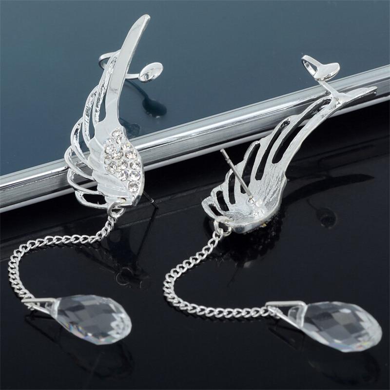 Angel Wing Drop Earrings Drop Dangle Ear Stud For Women-Earrings-Arimonz-Arimonz