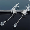 Angel Wing Drop Earrings Drop Dangle Ear Stud For Women-Earrings-Arimonz-Arimonz
