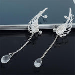 Angel Wing Drop Earrings Drop Dangle Ear Stud For Women-Earrings-Arimonz-Arimonz