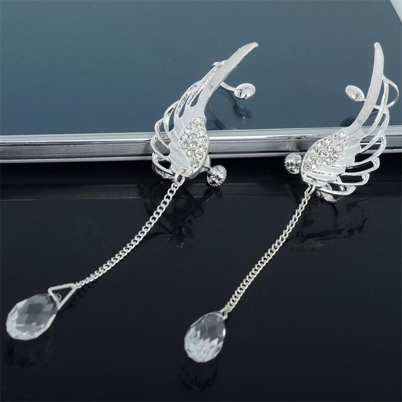 Angel Wing Drop Earrings Drop Dangle Ear Stud For Women-Earrings-Arimonz-Arimonz