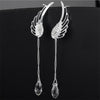 Angel Wing Drop Earrings Drop Dangle Ear Stud For Women-Earrings-Arimonz-Arimonz