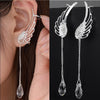 Angel Wing Drop Earrings Drop Dangle Ear Stud For Women-Earrings-Arimonz-Arimonz