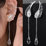 Angel Wing Drop Earrings Drop Dangle Ear Stud For Women-Earrings-Arimonz-Arimonz