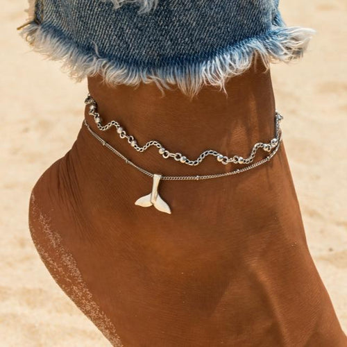 Anklet Bracelet Mermaid Tail Anklet Bracelet Fish Tail Foot Anklets-Anklets-Arimonz-Arimonz