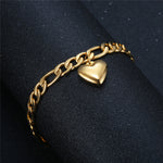 Anklet For Women Gold Color Stainless Steel Cuban Link Anklet-Jewelries-Arimonz-Arimonz