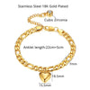Anklet For Women Gold Color Stainless Steel Cuban Link Anklet-Jewelries-Arimonz-Arimonz