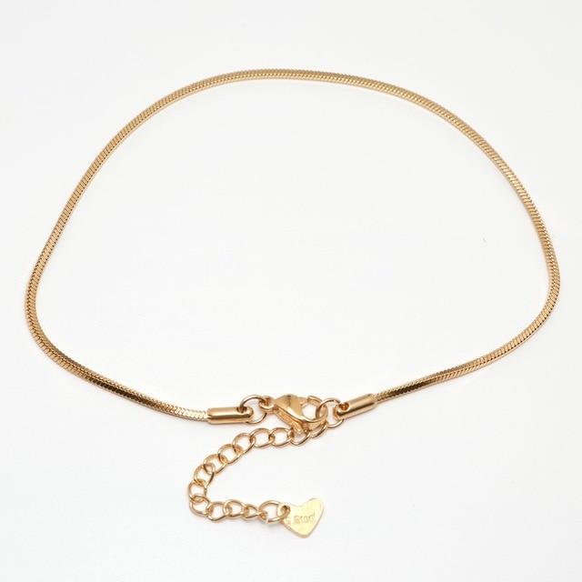 Anklet long Chain Anklet For Women Foot Bracelets Jewelry for Women-Anklets-Arimonz-22.3cm/9.25"-Arimonz