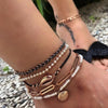 Anklets - Bohemian Shell Anklet Bracelets Set Pearl Charms Anklet Foot Chain