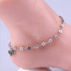 Anklets - Foot Chain Hollow Plum Daisy Flowers Heart-Shaped Anklet For Women