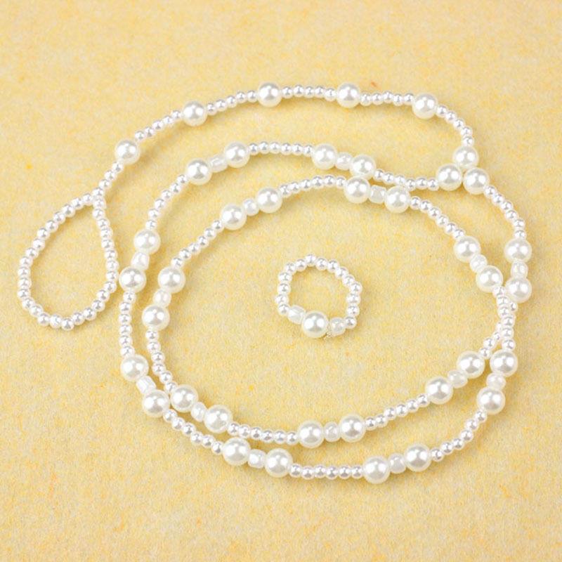 Anklets - Pearl Anklet Women Ankle Bracelet Pearl Anklet Chain Foot Jewelry