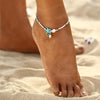 Anklets - Shell Anklet Beads Starfish Anklets For Women Fashion Vintage Handmade Foot Jewelry