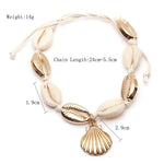 Anklets - Shell Conch Rope Anklets For Women Foot Jewelry Bracelet Ankle On Leg