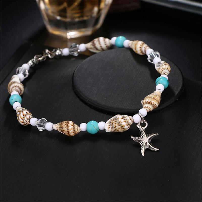 Anklets - Starfish Beads Anklets For Women Beach Anklet Bohemian Foot Chain