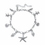 Anklets - Vintage Anklets For Women Starfish Shell Pendant Anklet Summer Beach Foot Ankle Bohemian Anklet