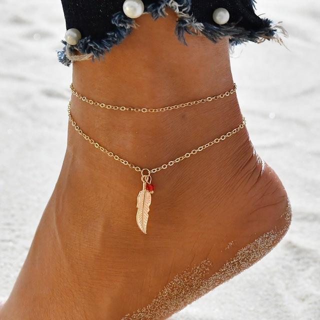 Anklets - Vintage Tassel Beads Ankle Bracelet