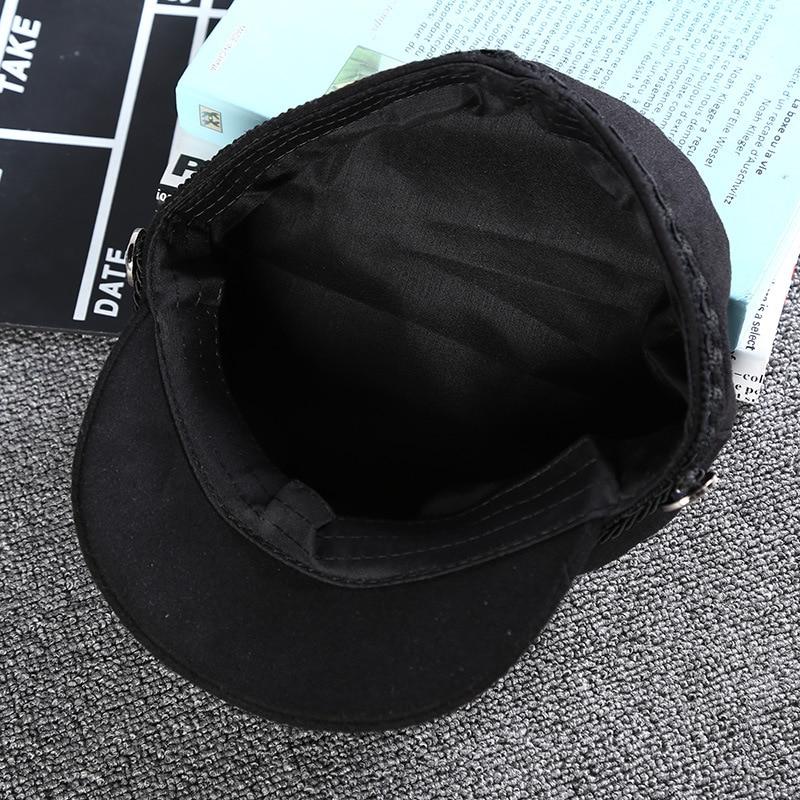 Arimonz Cotton Unisex Black Classic Newsboy Hat-Hats-Arimonz-Arimonz