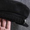 Arimonz Cotton Unisex Black Classic Newsboy Hat-Hats-Arimonz-Arimonz