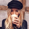 Arimonz Cotton Unisex Black Classic Newsboy Hat-Hats-Arimonz-Arimonz